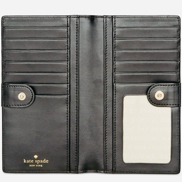 Kate Spade Black and White Striped Wallet - Picture 5 of 5